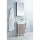 Зеркало шкаф Aquaton «Эмма», 460×820 мм, цвет белый/дуб наварра - Фото 3