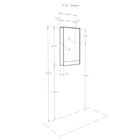 Зеркало шкаф Aquaton «Эмма», 460×820 мм, цвет белый/дуб наварра - Фото 7