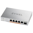 Коммутатор Zyxel XMG-105HP-EU0101F (L2) 5x2.5Гбит/с 1SFP+ 4PoE++ 70W неуправляемый - фото 51635370