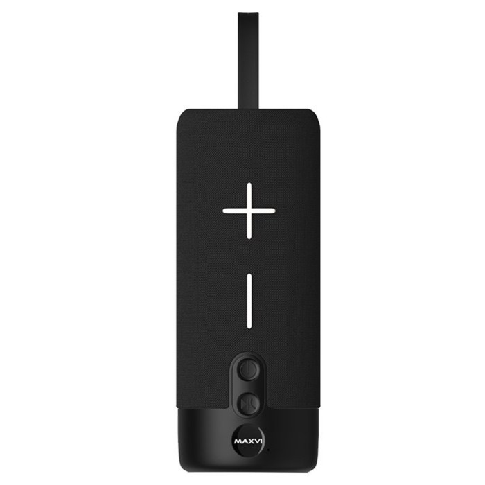 Портативная акустика Maxvi PS-02 черная AUX, micro SD, USB, 1200 мА/ч - фото 51635554