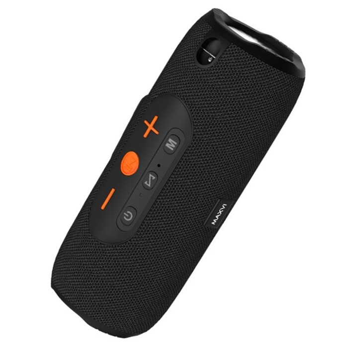 Портативная акустика Maxvi PS-03 черная AUX, micro SD, USB, 1500 мА/ч - фото 51635562