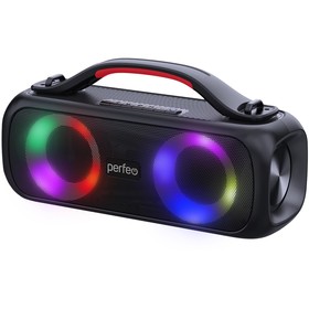 Портативная акустика Perfeo (PF_D0054) Eye-S черная 16W, MP3 USB, AUX, FM, VA, HF, TWS 10734736