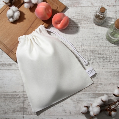 Мешочек текстильный Этель Home collection 27×34 см, белый, 100%лён