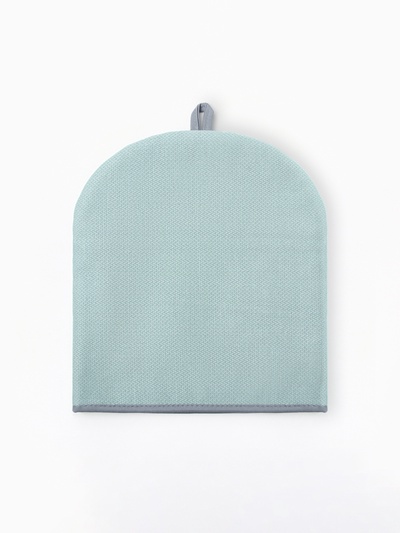 Грелка на чайник Этель Home collection green 28×28 см, 61% лён, 39% хлопок