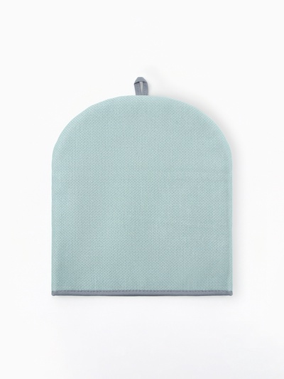 Грелка на чайник Этель Home collection green 28×28 см, 61% лён, 39% хлопок