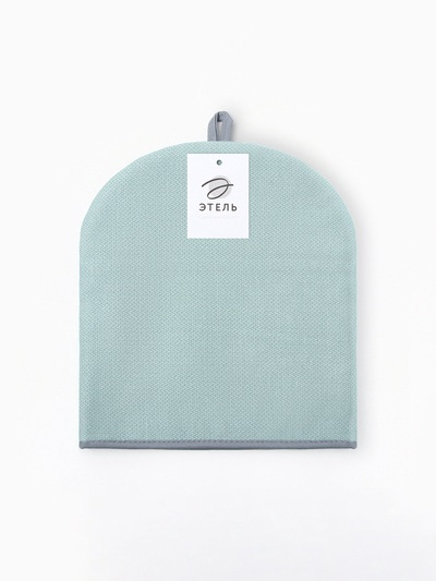 Грелка на чайник Этель Home collection green 28×28 см, 61% лён, 39% хлопок