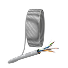 Кабель витая пара ЭРА SIMPLE U/UTP 4x2x24 AWG Cat5e CCA PVC 100 м