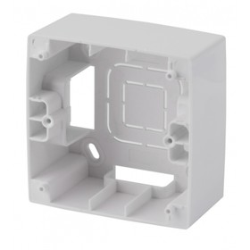 Коробка для накладного монтажа, 1 пост, Эра12, белый