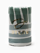 Плед с бахромой «Этель» Lines, 130×180 см, зелёный - Фото 8