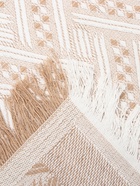 Плед с бахромой «Этель» Home, 130×180 см, бежевый, жаккард - Фото 12