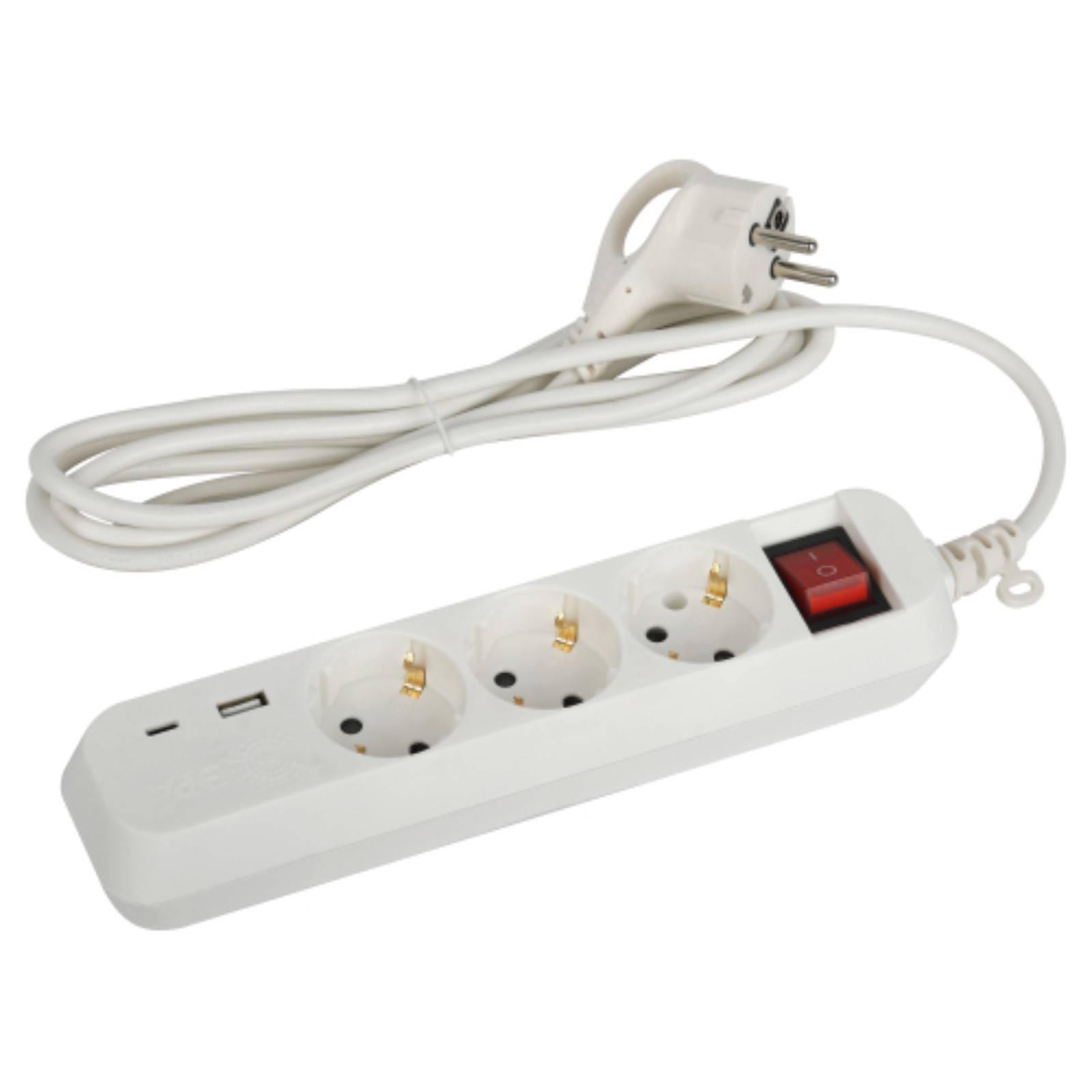 Удлинитель электрический ЭРА UB-3es-1,5m-USB c заземлением с ...