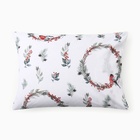 Комплект наволочек "Этель" Снегири 50х70-2 шт, поплин, 100% хл - фото 25456606