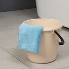 Тряпка для пола Raccoon, 250 г/м², 50×30 см, микрофибра, с оверлоком, 1 шт., голубая - Фото 4