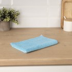 Тряпка для пола Raccoon, 250 г/м², 50×30 см, микрофибра, с оверлоком, 1 шт., голубая - Фото 8