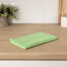 Тряпка для пола Raccoon, 250 г/м², 50×30 см, микрофибра, с оверлоком, 1 шт., зеленая - Фото 8