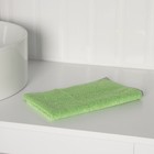 Тряпка для пола Raccoon, 250 г/м², 50×30 см, микрофибра, с оверлоком, 1 шт., зеленая - Фото 9
