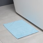 Тряпка для пола Raccoon, 250 г/м², 60×80 см, микрофибра, с оверлоком, 1 шт., голубая - Фото 6