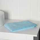 Тряпка для пола Raccoon, 250 г/м², 60×80 см, микрофибра, с оверлоком, 1 шт., голубая - Фото 9