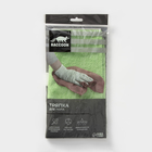 Тряпка для пола Raccoon, 250 г/м², 60×80 см, микрофибра, с оверлоком, 1 шт, зеленая - Фото 3
