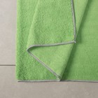 Тряпка для пола Raccoon, 250 г/м², 60×80 см, микрофибра, с оверлоком, 1 шт, зеленая - Фото 7