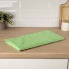 Тряпка для пола Raccoon, 250 г/м², 60×80 см, микрофибра, с оверлоком, 1 шт, зеленая - Фото 8