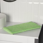 Тряпка для пола Raccoon, 250 г/м², 60×80 см, микрофибра, с оверлоком, 1 шт, зеленая - Фото 9