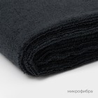 Тряпка для пола Raccoon, 220 г/м², 60×80 см, микрофибра, ультразвуковая обработка края, 2 шт., черная - Фото 2