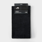 Тряпка для пола Raccoon, 220 г/м², 60×80 см, микрофибра, ультразвуковая обработка края, 2 шт., черная - Фото 3