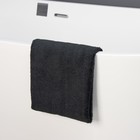 Тряпка для пола Raccoon, 220 г/м², 60×80 см, микрофибра, ультразвуковая обработка края, 2 шт., черная - Фото 5