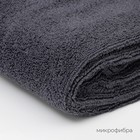 Тряпка для пола Raccoon, 220 г/м², 60×80 см, микрофибра, ультразвуковая обработка края, 2 шт., серая - Фото 3