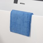 Тряпка для пола Raccoon, 220 г/м², 60×80 см, микрофибра, ультразвуковая обработка края, 2 шт., синяя - Фото 5