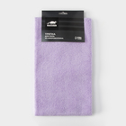 Тряпка для пола Raccoon, 220 г/м², 60×80 см, микрофибра, ультразвуковая обработка края, 2 шт, сиреневая - Фото 3
