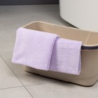 Тряпка для пола Raccoon, 220 г/м², 60×80 см, микрофибра, ультразвуковая обработка края, 2 шт, сиреневая - Фото 4