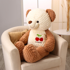 Мягкая игрушка «Медведь», с вишенкой, 105 см, цвет коричневый - фото 25377449