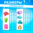 Резиновые игрушки для купания в ванной «Животные», набор 7 шт. - Фото 5
