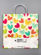 Пакет «Сердца», мягкий пластик, 30×30 см, 120 мкм - Фото 2