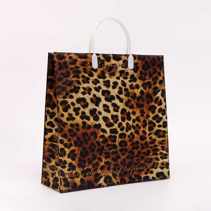 Пакет «Леопард», мягкий пластик, 30×30 см, 120 мкм - Фото 1