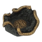 Пепельница для дома "Змея. Удача", для сигарет и стиков, 6.8 х 13 см, полистоун 10667229