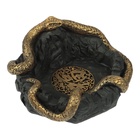 Пепельница для дома "Змея. Удача", для сигарет и стиков, 6.8 х 13 см, полистоун 10667229