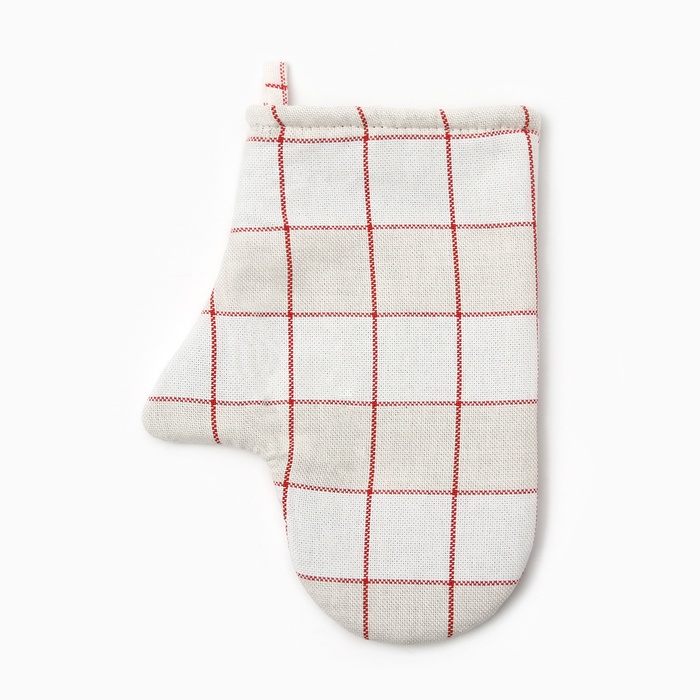 Варежка - прихватка «Этель» Bright cage, 20×27 см, 100% хлопок, рогожка 186 г/м² - Фото 1