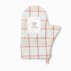 Варежка - прихватка «Этель» Bright cage, 20×27 см, 100% хлопок, рогожка 186 г/м² - Фото 4