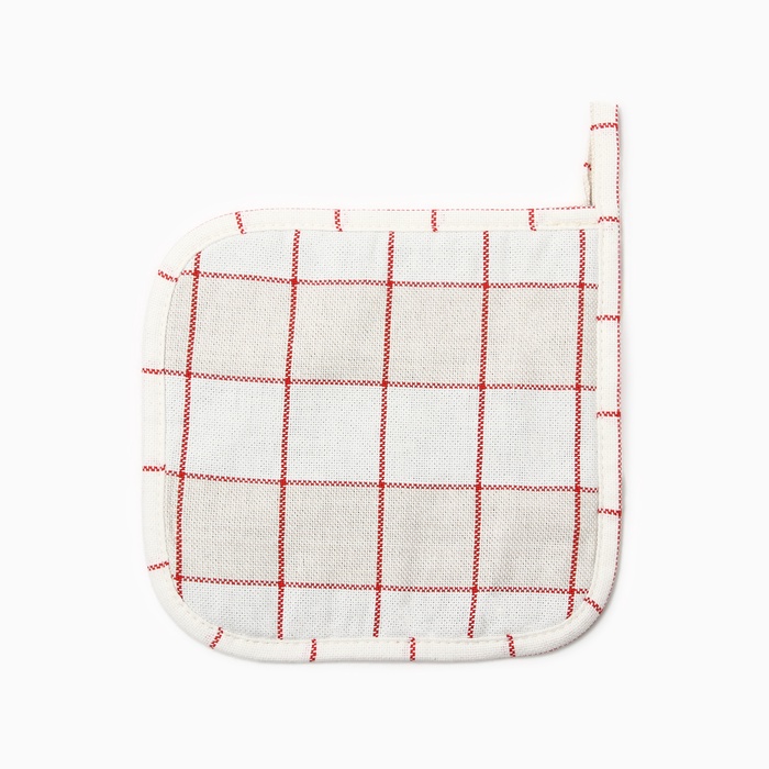 Прихватка «Этель» Bright cage, 19×19 см, 100% хлопок, рогожка 186 г/м² - Фото 1