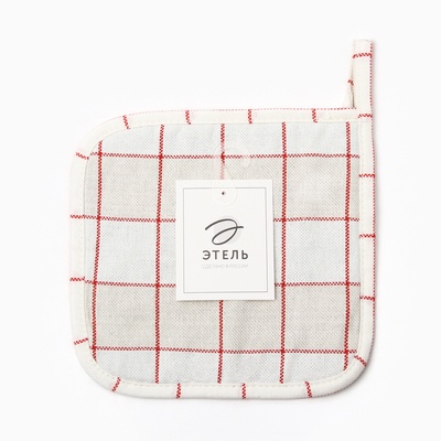 Прихватка «Этель» Bright cage 19×19 см, 100% хл, рогожка 186 г/м²