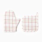 Кухонный набор «Этель» Bright cage: варежка-прихватка 20×27 см, прихватка 19×19 см, 100% хлопок - Фото 2