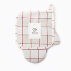 Кухонный набор «Этель» Bright cage: варежка-прихватка 20×27 см, прихватка 19×19 см, 100% хлопок - Фото 5