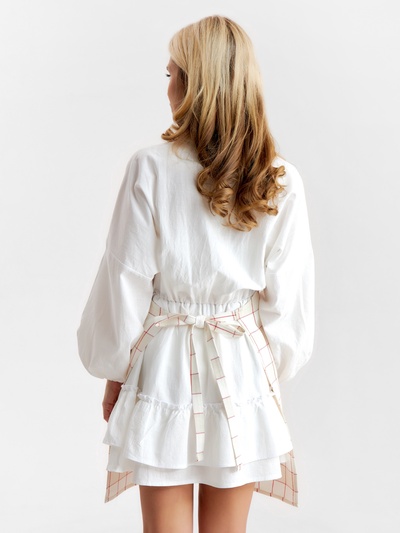 Фартук новогодний "Этель" "Bright cage" 60х70 см, 100% хл, рогожка 186 г/м2