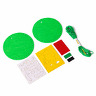 Елочный шар из фетра своими руками на новый год «Змея», набор для творчества - Фото 4