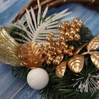 Украшение ёлочное «Зимнее волшебство. Ажурная ветка», новогоднее, 21×19 см - Фото 2