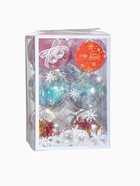 Ёлочные игрушки «Калейдоскоп» сеточка, шары новогодние, d=6 см, набор 12 шт., МИКС - фото 119545654