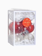 Ёлочные игрушки «Калейдоскоп», шары новогодние, d=6 см, набор 12 шт., МИКС - фото 7490844